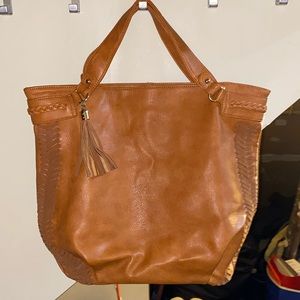 Womens Tan Leather Purse